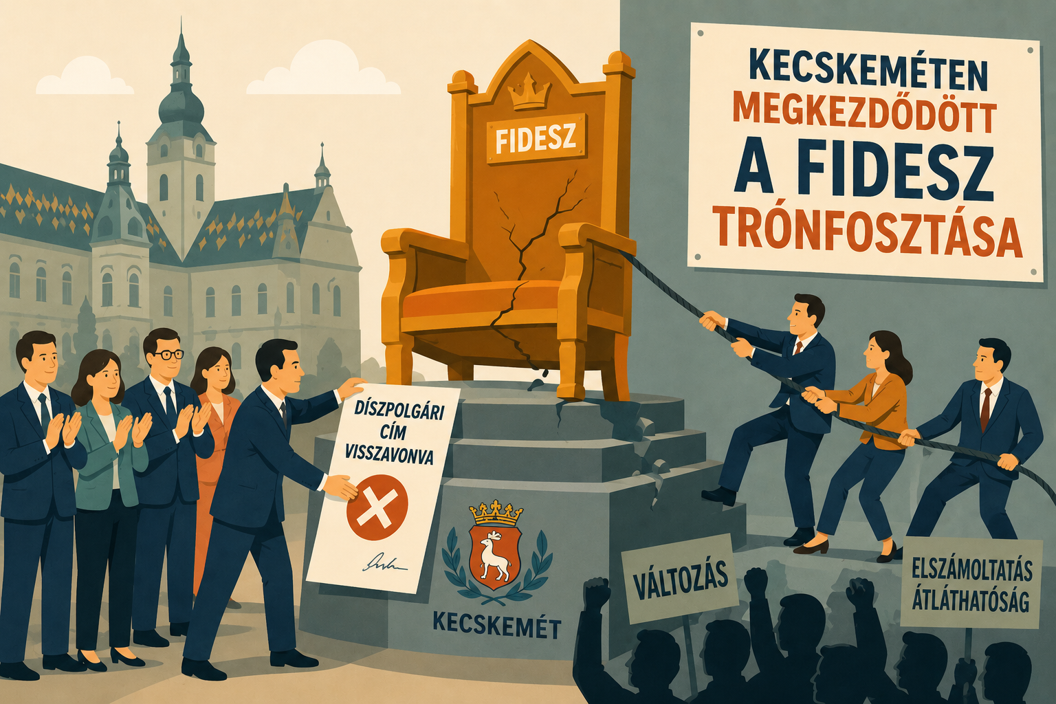 Kecskeméten megkezdődött a Fidesz trónfosztása
