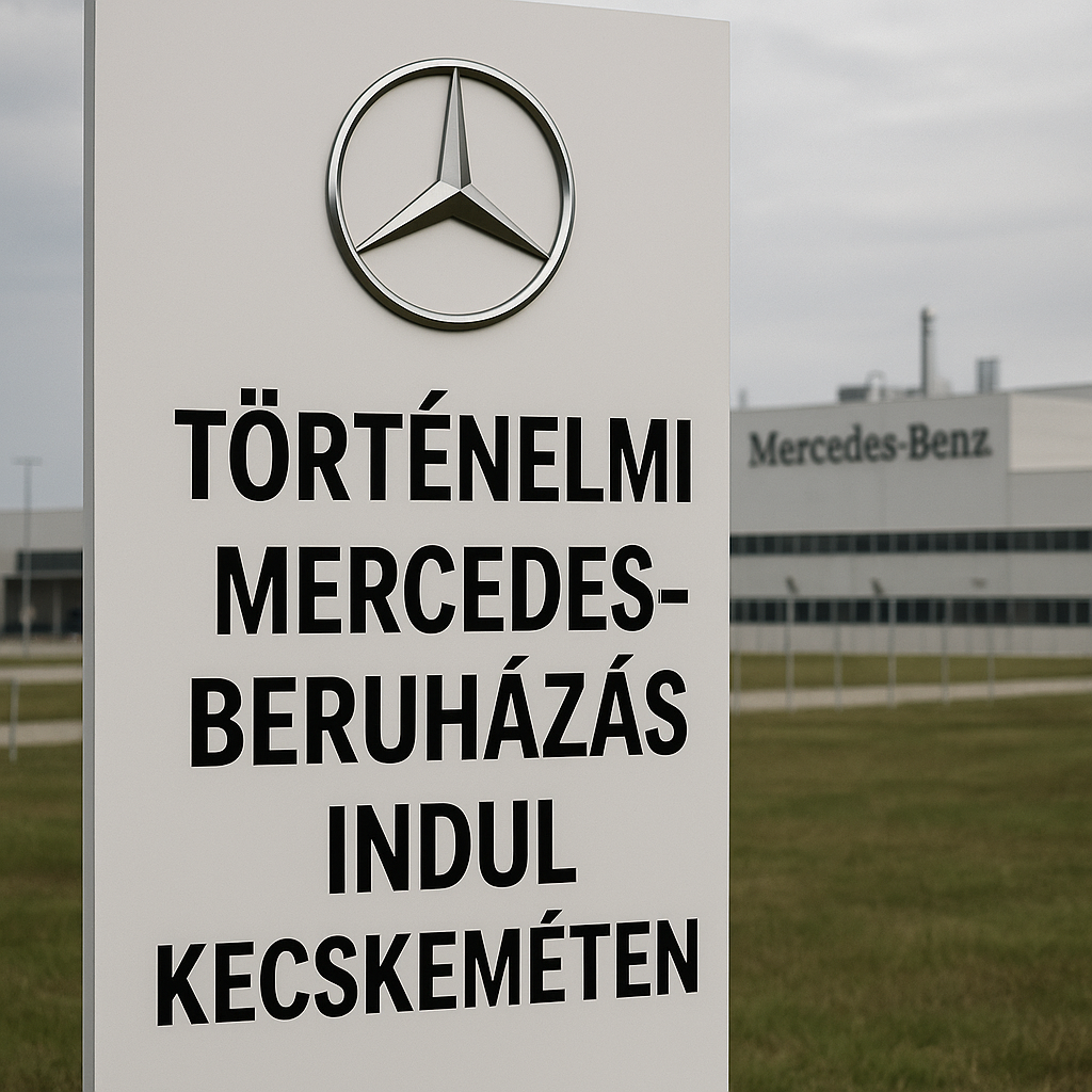Történelmi Mercedes-beruházás indul Kecskeméten