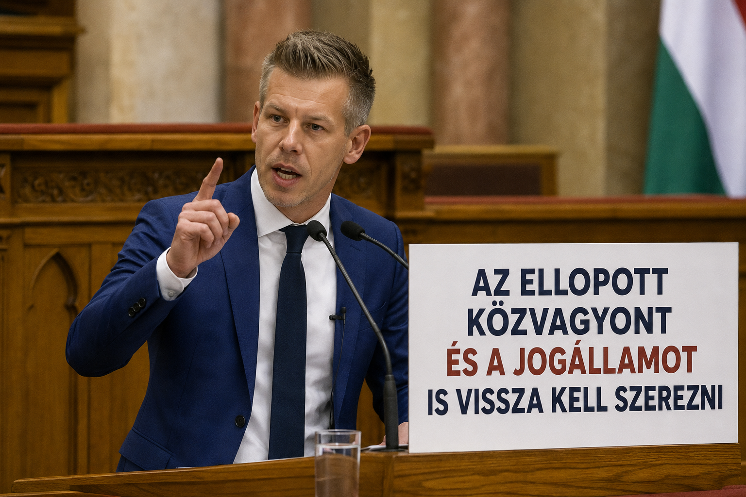 Magyar Péter: Az ellopott közvagyont és a jogállamot is vissza kell szerezni