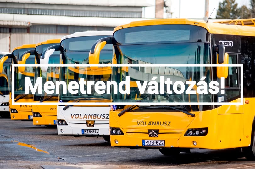 Tájékoztató a Kecskemét–Nagykőrös–Cegléd autóbuszvonal menetrendjének változásáról