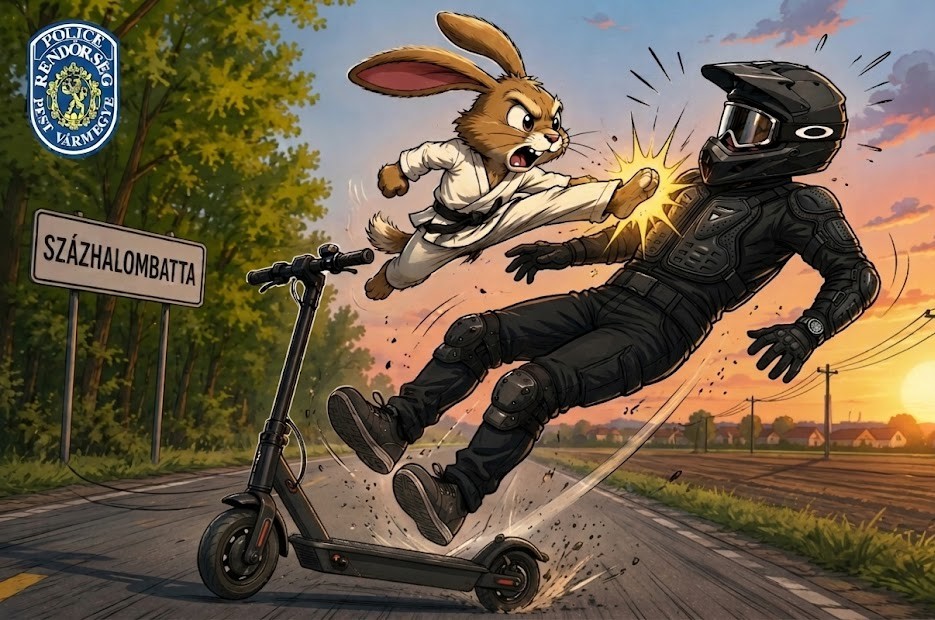 Kung-fu nyúl küldte padlóra a százhalombattai rollertest?