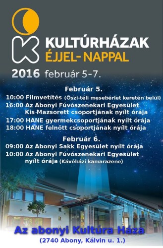 Kultúrházak éjjel - nappal