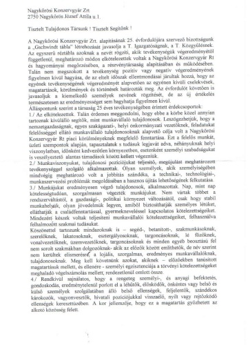 Olvasói levél