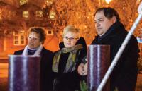 ABONY: Meggyújtottuk a hit gyertyáját a városi adventi koszorún